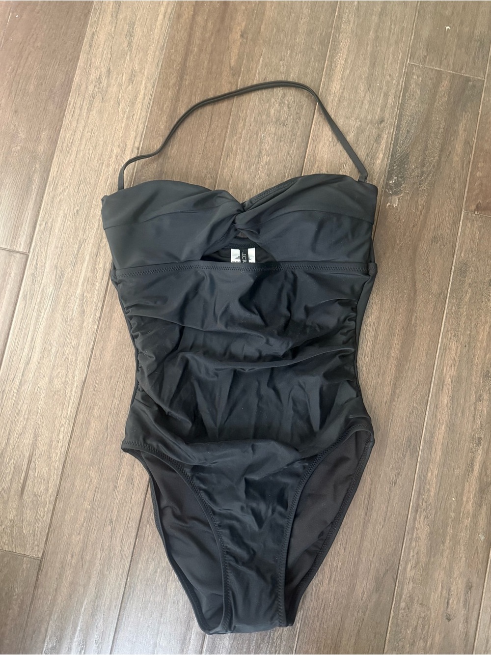 J Crew - Long-torso ruched cutout one-piece